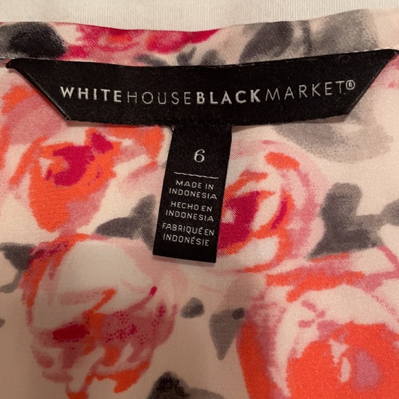 Gently worn size 6 pink floral silky cami with adjustable straps - Picture 4 of 4